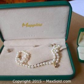 MaxSold Auction: This auction features Gold Jewellery, Sterling Silver, Quilts, Oak Bedroom Furniture, Lamps, Pine Dining Table and Chairs, Linens, Prints, Mahogany Table, Chesterfield, Barware, Tools, Safe, Garden Tools and much more!!