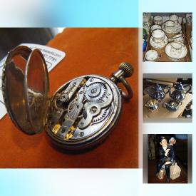 MaxSold Auction: This online auction features costume jewelry, figures, watches, pottery, tea sets, vintage tools, stemware, books, comics, fishing poles, tricycle and much more.