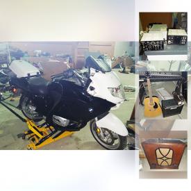 MaxSold Auction: This online auction features BMW Motorcycle, laptops, computer servers, various electronics, artwork, toys and video games, new-in-box bookshelves, video production equipment, automotive supplies, collectible coins and foreign currency, Dyson Vacuum and much more.