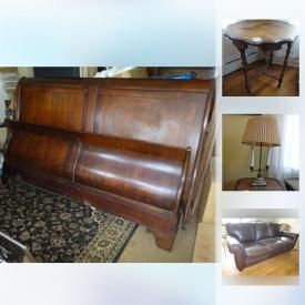 MaxSold Auction: This online auction features lamps, china, floral arrangements, candles, wall art, glassware, vintage bicycles, shelving, golf balls, mirrors and much more.