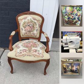 MaxSold Auction: This online auction features furs, Arm Chair, Antique Stool and Chair, Modern Coffee Table, Royal Doulton Figurine, Coalport figurine, Dinnerware Set, Vintage Lalique, Cups and Saucers, LEGO and much more!