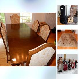 MaxSold Auction: This online auction features Belle Reve Bedroom Set, McCreary Modern Concept Seating, Dining Room Set, Patio Furniture , Blanket Chest, Crystal Stemware, Hofner Acoustic Guitar, Bookshelves, Christmas Decor and much more.