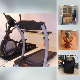 MaxSold Auction: This online auction features a portable ping pong table, GE Mini fridge, vintage tea cart, vintage lamps, Pro Form treadmill, John Deere Power Washer, billiard table, SONY video camera, Nikon 35MM camera and accessories and much more!