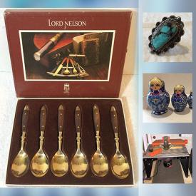 MaxSold Auction: This online auction features many Hand Tools, Work Bench, Table Saw, Router, Hand Planes, Art Books, Toys, XBox 360, Wood Carvings, Russian Nesting Dolls and much more!