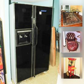 MaxSold Auction: This online auction features Foyer table, Storage Cabinet, Dining Room Chairs, Wooden Cabinet, Glass and Wooden Top Table, Framed Ballerina Pictures, Dumbo poster, Antique Singer Sewing Machine, 58in Samsung TV with Mount and Stand and much more!