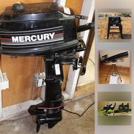 MaxSold Auction: This online auction features items such as tools and tool boxes, a Poulan 16" chainsaw, board games such as Scrabble and Jeopardy, camping supplies and gear, a York 401 universal gym and much more!