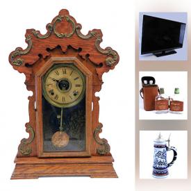 MaxSold Auction: This online auction features a vintage tricycle, vases, jewelry, TV, Roomba vacuum, wall art, DVDs, figurines, doll, steins, clocks and much more.