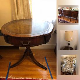 MaxSold Auction: This online auction features tools, lawn mowers, shoes, lamps, linens, TVs, shelving, stuffed animals, books, golf clubs, glassware, exercise equipment and much more.