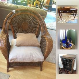 MaxSold Auction: This online auction features rattan furniture, contemporary furniture, several styles of prints and artwork, home furnishings, decor, kitchenware and appliances, patio furniture, propane BBQ, sewing machine, Yamaha Keyboard and much more.