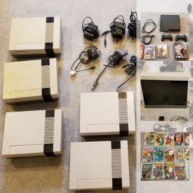 MaxSold Auction: This online auction features electronics such as original NES consoles and games, Sony PS3 and games, and 22” LED TV, comics, hockey memorabilia and much more!