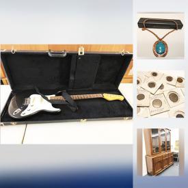 MaxSold Auction: This online auction features jewelry, electric guitars, coins, model car, Canadian currency, comics, PlayStation 3 games, badges and much more.