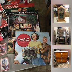 MaxSold Auction: This online auction features Elvis Collectibles, Coca Cola Advertising Collectibles, Double burner gas grill, Pallet Top Coffee Table, Trunk, Baseball Memorabilia , Harley Davidson Items, Metal Frame Computer Desk, Disney Memorabilia, 10K White Gold And White Sapphire Pendant and much more!