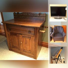 MaxSold Auction: This online auction features furniture, artworks, electronics, Serving Pieces And Fondue Set, decors, collectibles, gold figure, motor boat, Mirror And Charting Equipment, Autoharp, Outdoor Entertainment Serving and much more.