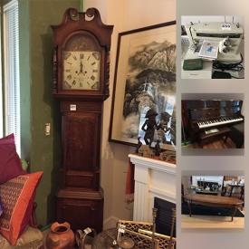 MaxSold Auction: This online auction features crystal, books, artwork, glassware, vases, electric fireplace, plant pots, sewing machine, holiday decor, shelving, camping equipment, home gym machine, outdoor furniture and much  more.