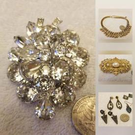 MaxSold Auction: This online auction features items such as earrings, Swarovski, brooches, sterling silver jewelry and much more!