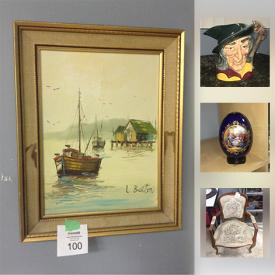 MaxSold Auction: This online auction features many collectibles and figurines, Royal Doulton jugs and figurines, small appliances, computer, music memorabilia, home decor and much more