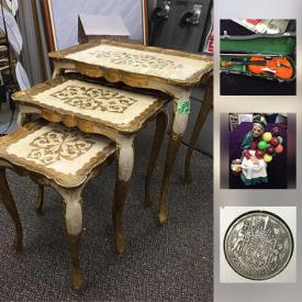 MaxSold Auction: This online auction features Furs, Rugs Waterford crystal, Royal Albert's "Lavender Rose" service for 8, tea cup sets, quarter sewn oak sideboard, art, coins and much more!