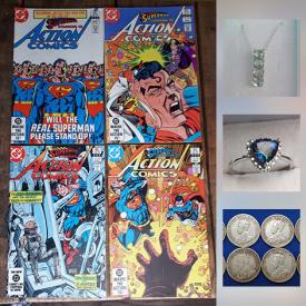 MaxSold Auction: This online auction features Vintage Life Magazines, Topaz and Sterling Necklace, Action Comics, Mystic Topaz Ring, Vintage "Bridle Rosy", Uncirculated US Coins, Canadian Silver 10 Cent and much more!