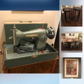 MaxSold Auction: This online auction features items such as all art, black leather chairs, an antique walnut table and chairs and much more!