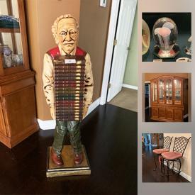 MaxSold Auction: This online auction features items such as a patio set, crystal art works, a china cabinet and much more!