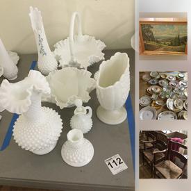 MaxSold Auction: This online auction features items such as antique furniture, Limoges china, Depression glass, Lenox and Waterford crystal and much more!