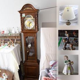 MaxSold Auction: This online auction features Royal Doulton and Goebel figurines, Barbie dolls, a Craftline Grandmother clock, a Garrison water cooler, bird feeders and much more!