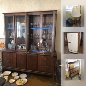 MaxSold Auction: This online auction features lamps, wall art, shelving, ceramics, china, glassware, linens, books, magazines, vintage typewriter, dolls, sewing machines, bicycle and much more.