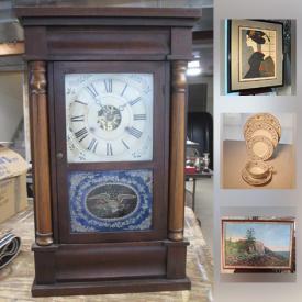 MaxSold Auction: This online auction features Saito Kiyoshi Signed Woodblock Print, Antique Regina Music Box, Caucasian Durbend Rug, Royal Crown Derby China, Silk Tapestry, Sterling Compact Case, Antique Quilts and much more!