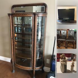 MaxSold Auction: This online auction features GE Bar Fridge, Sansui Tv, Antique China Cabinet, Mirrored Side Table, Accent Table, Dyson DC 43. Animal Upright Vacuum and much more!