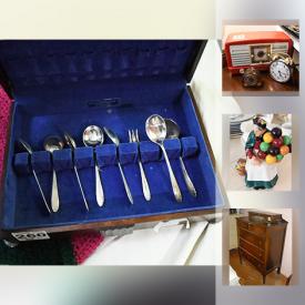 MaxSold Auction: This online auction features items such as fine bone china by Aynsley, Royal Albert, Winton, and more, silverware and silver plate serveware, Royal Doulton figurines, costume jewelry, antique furniture and much more!