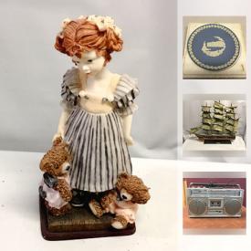 MaxSold Auction: This online auction features wall art, decorative plates, speakers, records, puzzles, books, video games, toys, golf clubs, dolls and much more.