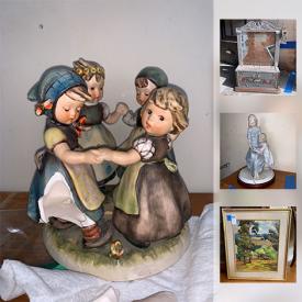 MaxSold Auction: This online auction features candles, garden supplies, figures, camping equipment, typewriter, records, luggage, china, holiday decor, doll house furniture, wall art, lamps and much more!