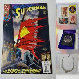 MaxSold Auction: This online auction features collectibles including 1992 DC Comics Death Of Superman Key Issue, Wendel Clark Leafs Special Moments Hockey Card, Old Kingston Boy Scouts 6th Troop Guides, 1950 The Ideal Marriage Hard Cover Guide, 1976 Canada Mint Dollar Coin, Johnny Bower Autographed Maple Leafs Photo, 1982 Marvel Comics Star Wars no 62, 1954-1963 Parkhurst Hockey Card Lot Red Kelly Johnson, 1914 Canada Silver Five Cent Coin and much more!