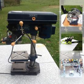 MaxSold Auction: This online auction features generator, Drill Press, Wrench Set, Impact Wrench, Electric Hydraulic Pump, Forge Blower, Gas Motors, Aluminum Step Ladder, Chain Saws and much more!