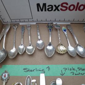 MaxSold Auction: This auction features Sterling Silver, Writing Desk, China, Sofa and Chair, Love Seat, Lamps, Dining Table and Chairs, Tea Cart, Crystal, Silver Plate, Garden Furniture, Kitchenware, GE Range, Kitchen-aid Refrigerator, Chair With Foot Stool And Side Table, High Boy Dresser, 4 Drape Sets and more!