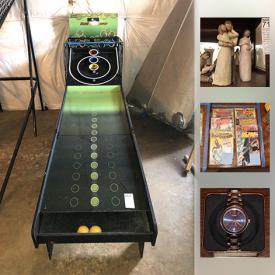 MaxSold Auction: This online auction features assortment of Christmas decor, Full Size Outdoor Canopy Tent, Metal outdoor set, Cola Cola Basketball Game, Everlast Hanging Boxing Bag, Assorted Tyco trains, track accessories, Collection of assorted fishing lures and tackle, plus with two plastic boxes, Smoker grills by Brinkman and Char Griller, West Virginia college cornhole bean bag game, Fisher Price Bouncy House with ladder and blower to inflate, Assorted children books, Assortment of Ty Euro beanie babies and much more.