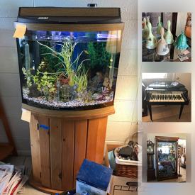 MaxSold Auction: This online auction features furniture, artworks, Wurlitzer Butterfly Baby Grand, electronics, office supplies, Kitchen Appliances, decors, glassware, Acrylic Womans Wigs, outdoor items, Christmas Statues, Wedding Items and much more.