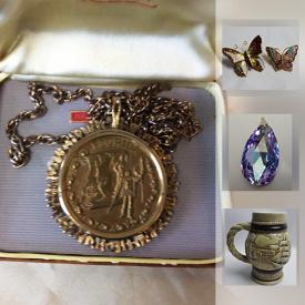 MaxSold Auction: This online auction features Hudson's Bay Coat, Rosenthal Studio Linnie Cups And Saucers, Official 1974 Florida Governor’s Medallion Gold Filled, earrings, necklaces, pendant marked 925 and much more!