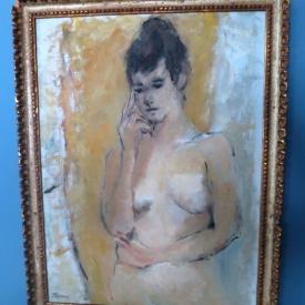 MaxSold Auction: This York seller managed Estate online auction, features many pretty pieces, from picturesque JC Noble original oil painting of a sailboat to a hand carved antique arm chairs. This auction certainly had a few bidding wars between the buyers over all the antiques and art. 

