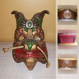 MaxSold Auction: This online auction features JEWELRY: Silver. Moccasins. Collectible: Crocheted doilies; Cuban carvings. Bissell green machine. Man Cave Decor and much more!