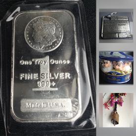 MaxSold Auction: This online auction features collectibles such as silver 1oz bar, Canadian and American currency, Kingston pewter Christmas ornaments, collection of matchbooks, and antique stereoscope, video games such as Playstation 2, Xbox, and Gamecube, art such as prints and mosaics, costume jewelry, LPs, books, figurines, glassware and much more!