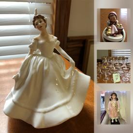 MaxSold Auction: This online auction features Moorcroft Pieces, Royal Doulton Figurines , Evesham Baking Dishes , Crislu Tennis Bracelet, Serving Pieces, Hanging Pendant Lights, Oak Parlour Table, Framed Art, EFFY Ring, Bread Maker, Ken and Barbie Dolls and much more.