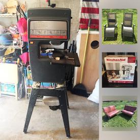 MaxSold Auction: This online auction features Outdoor Lounge Chairs, White Metal Bistro Set, dog house, Vintage Christmas Decor, KitchenAid Mixer, Children's Storage Bins, Womens Shoes, Craftsman Band Saw, Antique Steamer Trunk, Shark Steam Cleaner and much more!