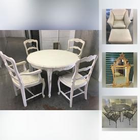 MaxSold Auction: This online auction features Desk, drop leaf table, Ornate Mirror, Safavieh California Shag Rug, French Country Kitchen Table, chairs, IKEA Cubby and much more!