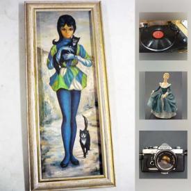 MaxSold Auction: This online auction features Antique Postcards, Overlay Vase, Hummels, Dough Bowl, Bread Maker, Turntable, Dishes, Heater, Piano Stool, Wheelbarrow, Tea Cups, Vases, Park Bench, Mirrors, Copper Pot, Home Decor and much more.