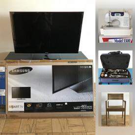 MaxSold Auction: This online auction features items such as Hisonic clarinets, Design Within Reach chairs, solid oak furniture, a 46 inch Samsung smart television and much more!