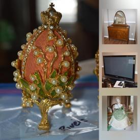 MaxSold Auction: This online auction features items such as Royal Doulton dishware and figurines, Swarovski crystal, a mink fur stole and much more!