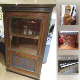 MaxSold Auction: This online auction features Michelin snow tires and rims, furniture, art by Alfred Birdsey and Anna Hannaford, subwoofer, duck decor, pine furniture, vintage oak icebox, china cabinet, copper bowls and pots, hardwood, electronic keyboard, secretary and much more!