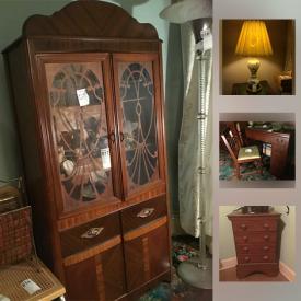 MaxSold Auction: This online auction features hats, wall art, luggage, stereos, LPs, lamps, vintage clothing, vacuum, refrigerator, tools, ladders and much more.