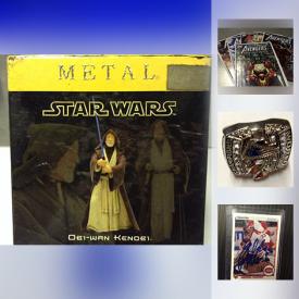 MaxSold Auction: This online auction features collectibles such as NHL Upper Deck Card, Morgan Rielly Jersey Rookie Card, Autographed Patric Roy NHL Card, Frederik Andersen Toronto Maple Leafs NHL Jersey, Licensed Bobby Hull Autographed Picture, Star Wars Princess Leia Hoth Figurine, Marvel And DC Comics, Star Wars Kenny Baker R2 D2 Autographed Picture, 2002 Olympic Coin and much more!